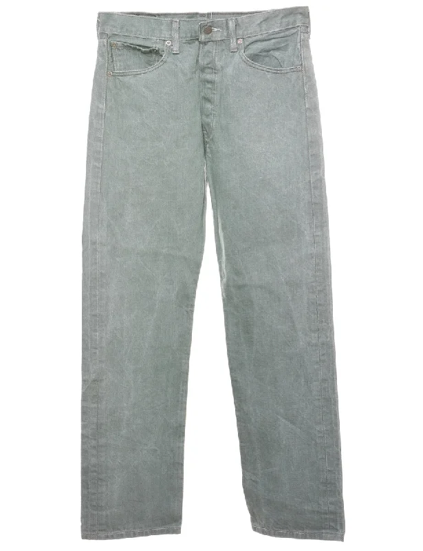 Everyday Chic Levi's 501 Light Green Straight-Fit Jeans - W33 L34