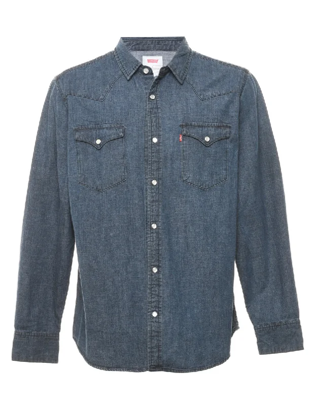 Bright Colors Levi's Denim Shirt - L