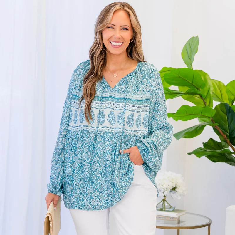 Effortless Elegance Little Sweet Nothings Top, Blue