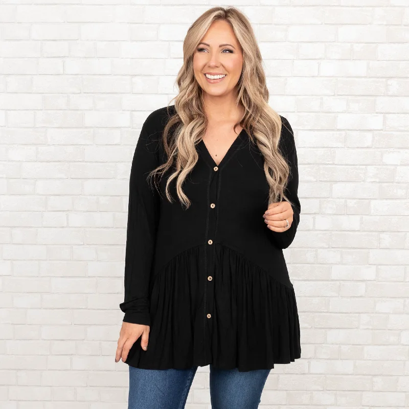 Effortless Comfort Lively Experiences Tunic, Black