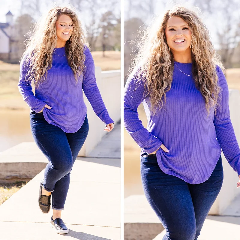Everyday Style Loving Me Top, Purple