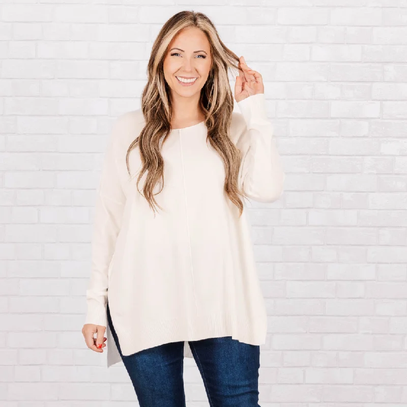 Fashionable Items Miss Who You Were Sweater, Cream