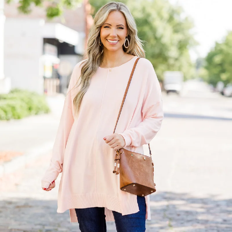 Fashion Innovation Miss Who You Were Sweater, Dusty Blush