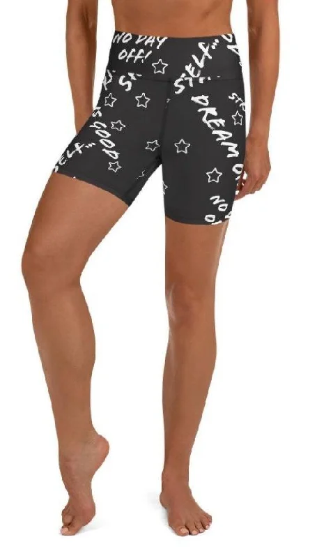 Comfortable Fashion Looks Motivational Yoga Shorts