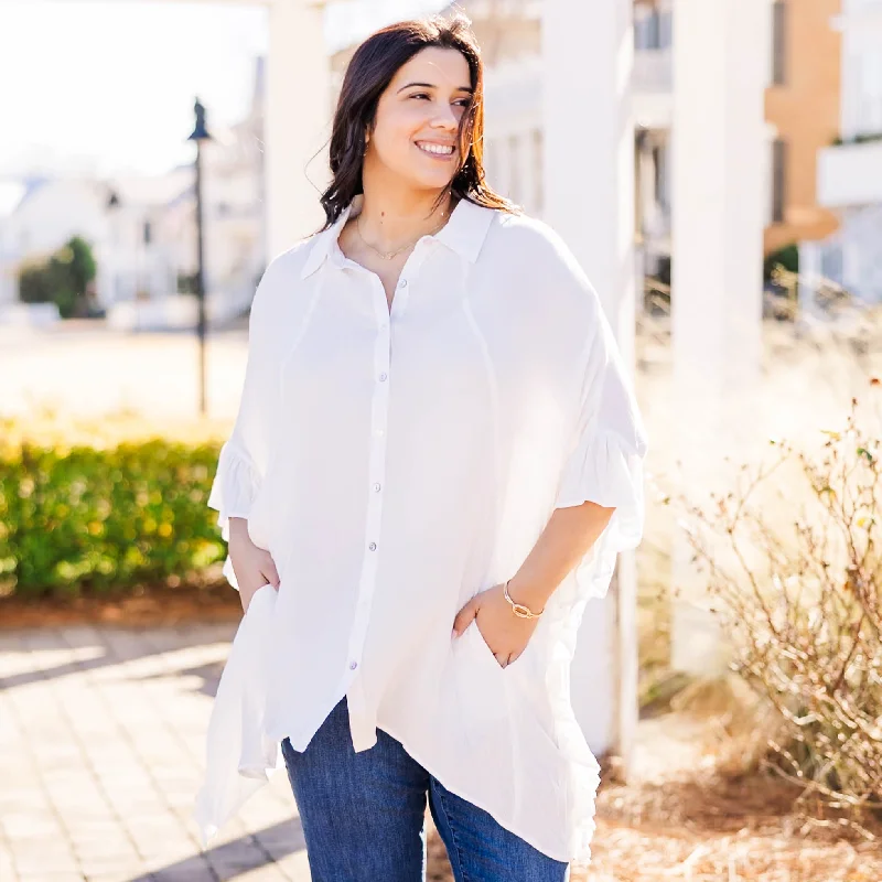 Elegant Wear No Mirage Here Top, White