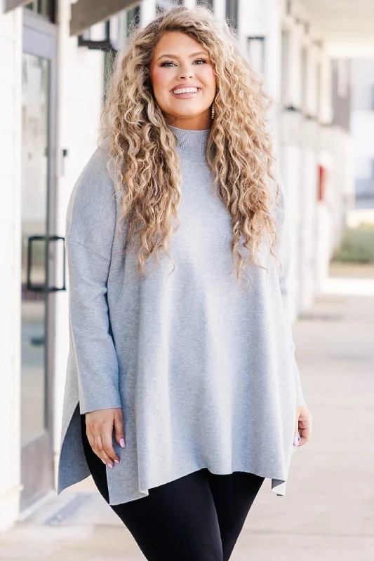 Comfortable And Casual Notting Hill Sweater, Heather Gray