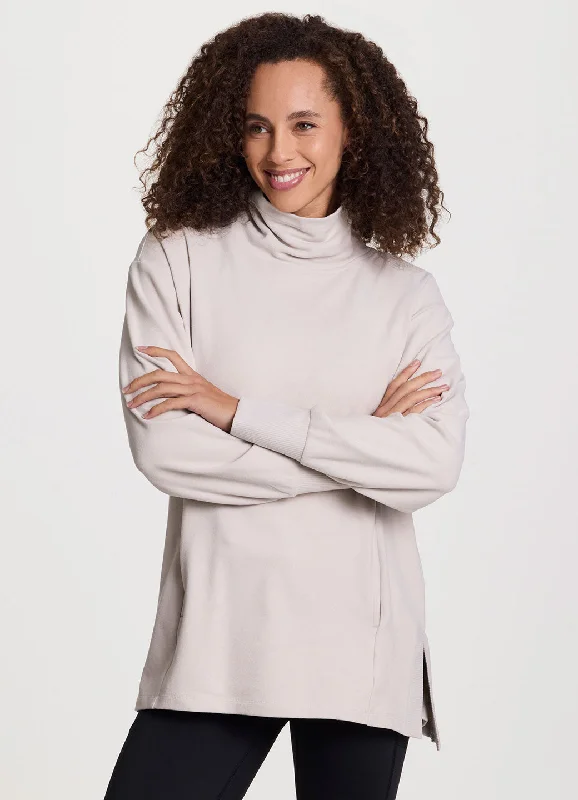 Must-have For Fashion Oliver Relaxed Mock Neck Tunic