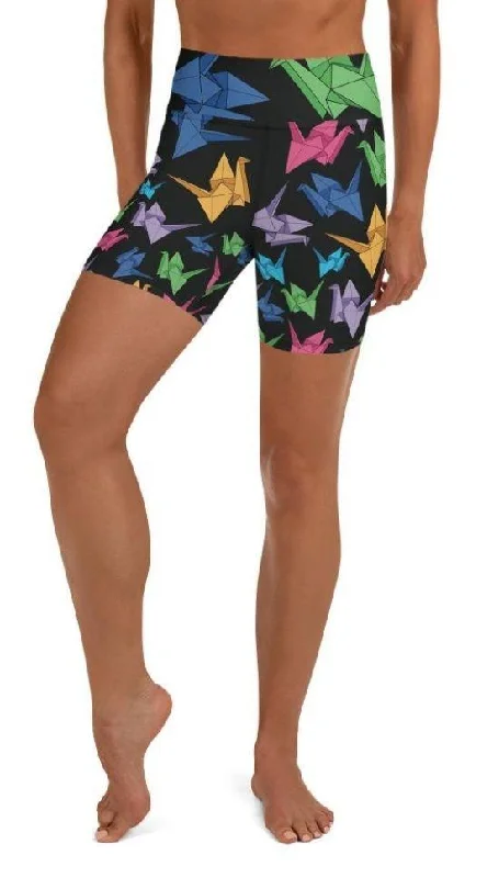Modern Comfort Origami Love Yoga Shorts