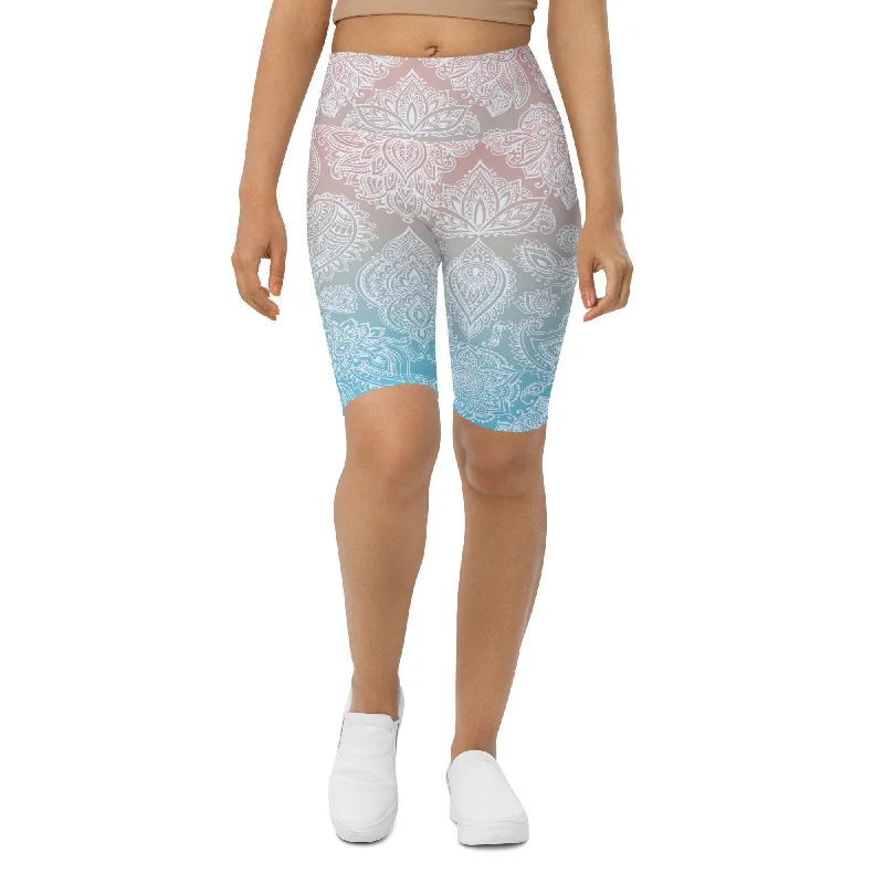 Exclusive Customization Pastel Spiritual Biker Shorts