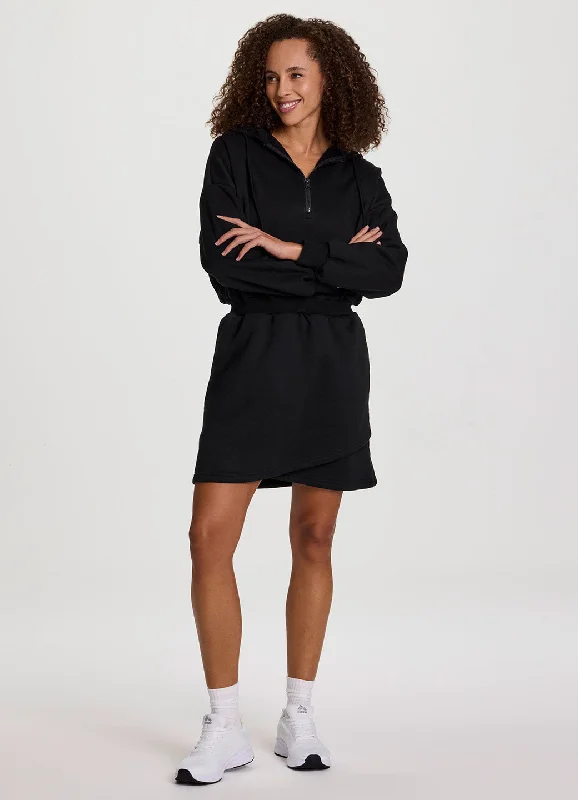 Fashion Concept Plus Everyday Fleece Hoodie Dress