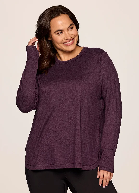 New Design Plus Studio Practice Long Sleeve Tunic Tee