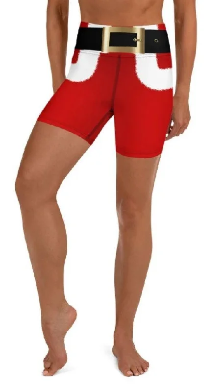 Soft Clothing Santa's Simple Outfit Red Yoga Shorts