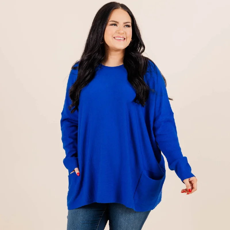 Classic Series Snow Whispers Tunic, Cobalt Blue