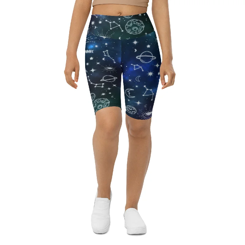 Exquisite Details Spiritual Doodles Biker Shorts