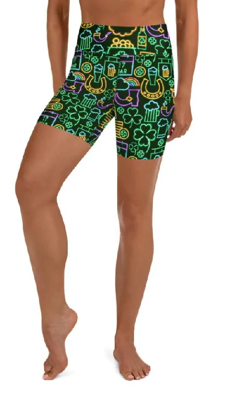 Chic Outfits St. Patrick's Celebration Yoga Shorts