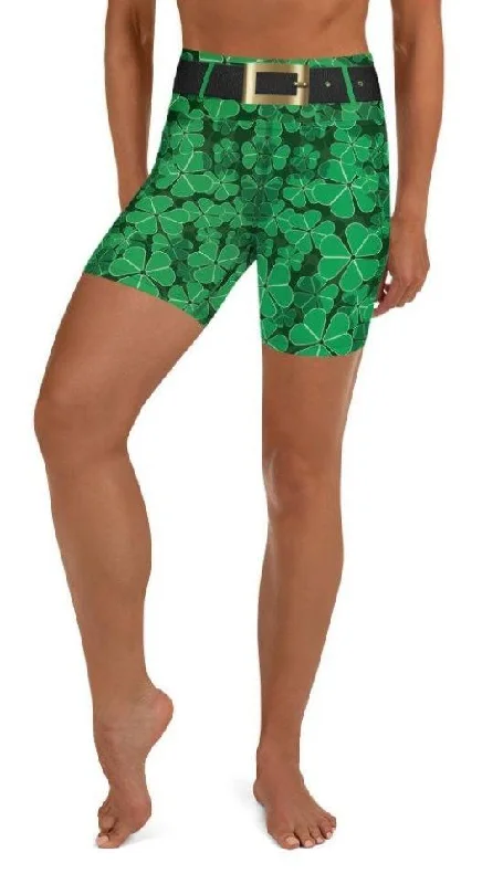 Luxury Style St. Patrick's Outfit Yoga Shorts