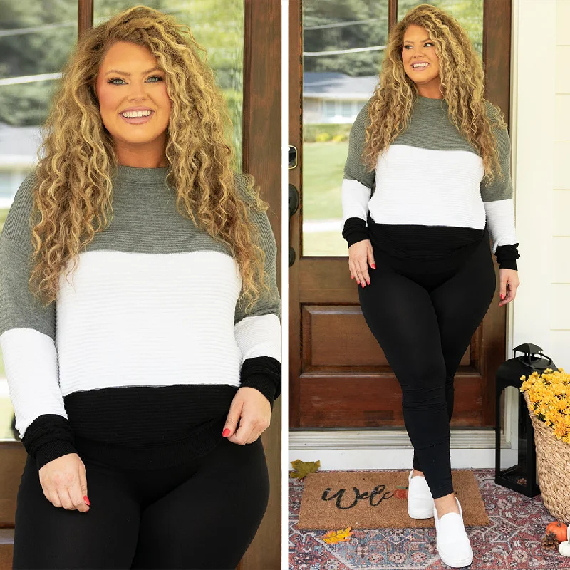 Soft Textures Stranger Conversations Sweater, Black