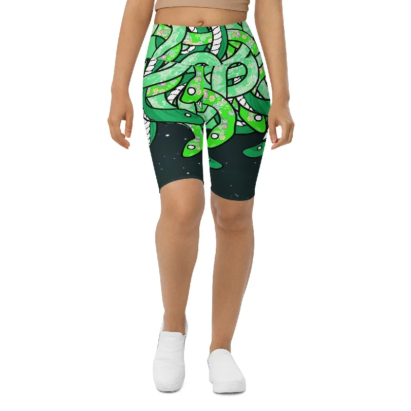 Fresh And Natural Tangled Snakes Biker Shorts