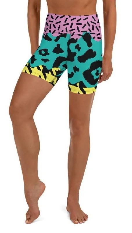 Casual Chic Three-Pattern Yoga Shorts