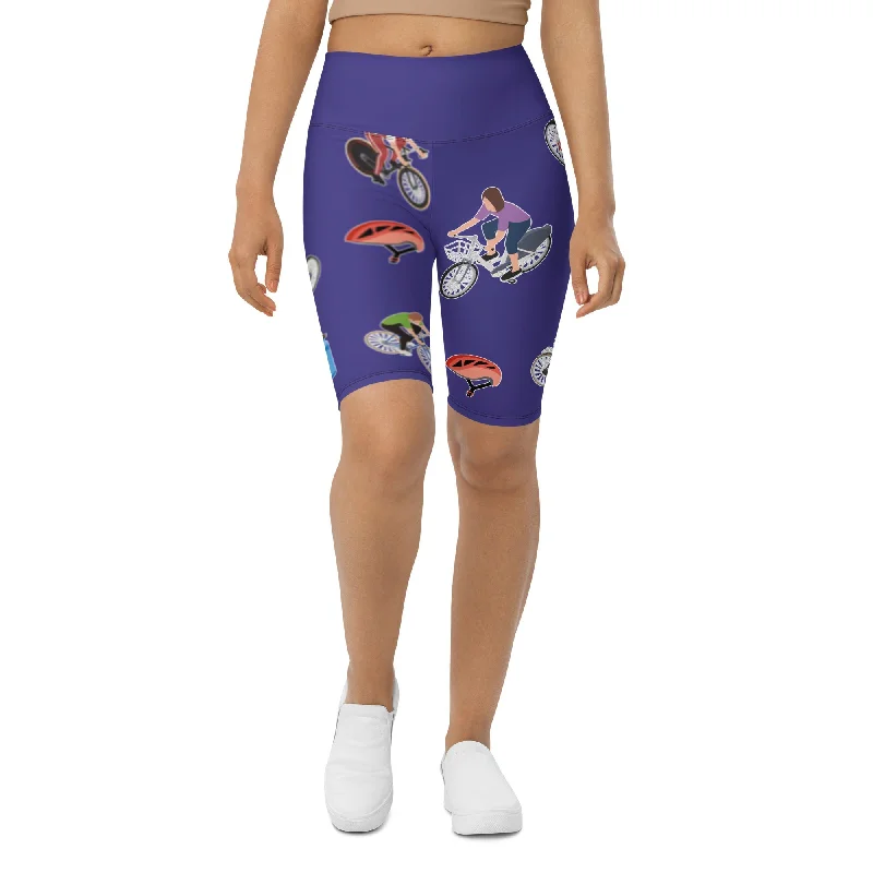 Fashionable Prints Tour de France Biker Shorts
