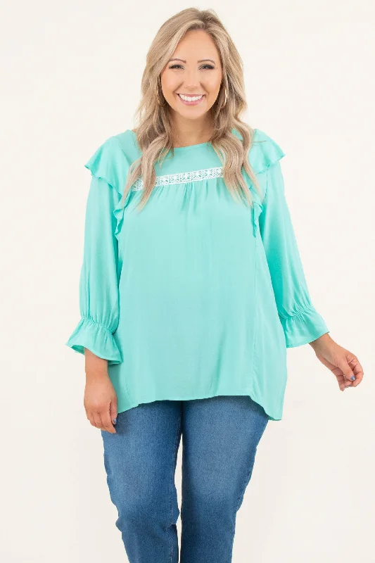Beautiful Romance When Dreams Collide Top, Mint