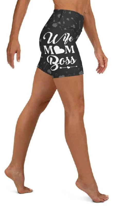 Advanced Customization Wife Mom Boss Yoga Shorts