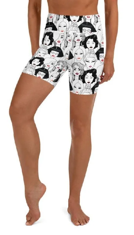 Easy Fashion Women PWR Yoga Shorts